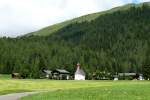 Region Davos Die Ortschaft Davos Laret liegt zwischen Wolfgangpass und Klosters, 28.07.2009