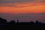 Oberbayern Abendhimmel �ber T�ssling.