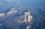 Die Alpen aus einem Flugzeug aus gesehen. Das Bils entstand ...
