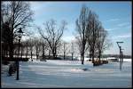 Allgemein Blick auf den F�hranleger an der Greenwichpromenade des Tegeler Sees an einem sonnigen Wintermorgen (Berlin Alt-Tegel)