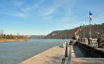 St�dte Die Mosel flie�t in den Rhein. Koblenz, 'Deutsches Eck', 10.03.2010