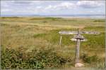 Vom Nordende des Naturschutzgebietes Geltinger Birk geht der Blick �ber die Flensburger F�rde zu d�nischen Inseln. 06.08.2010