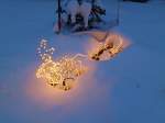 Ein kleiner Rentierschlitten im Schnee am 26.12.2010.  ...