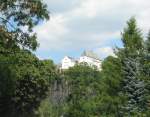 Erzgebirge Hoch �ber dem Zschopautal thront das Schlo� Wolkenstein, 04.08.07