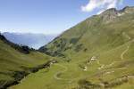 Im fahrenden BRB-Zug auf rund 1700 m �. M. mit ...