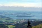 Kreis Traunstein Der Chiemsee von der Kampenwand aus am 13.07.07