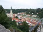 Kreis Traunstein Burghausen von oben am 23.07.07