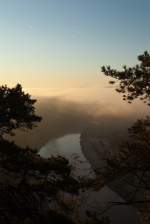 Blick von der Bastei, 15.10.11
Die Bastei (305 m �. NN) ...