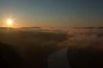 Blick von der Basteiam Morgen des 15.10.11. Die Bastei (305 ...