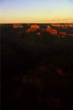 Grand Canyon Grand Canyon (29. August 1980). Kurz vor Sonnenuntergang.