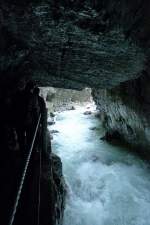 In der Partnach Klamm. Die Klamm ist gut zu begehen. ...