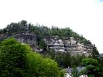 Zittauer Gebirge Der Oybin bei wenig berauschendem Wetter, 11.08.07