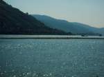 Mittelrheintal Die etwas andere Sicht auf den Rhein und eine Sandbank.