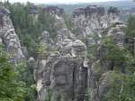 S�chsische Schweiz Blick auf die 'Felsenlandschaft' der S�chsischen Schweiz. Aufgenommen am 11.8.07, Bastei