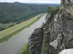 S�chsische Schweiz Blick auf die Elbe und Umgebung. Bastei, 11.8.07