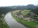 S�chsische Schweiz Der Blick von der Bastei in der S�chsischen Schweiz. 11.8.07