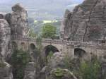 S�chsische Schweiz Die Br�cke der Bastei in der S�chsischen Schweiz. Fotografiert am 11.08.07