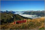 Ausblick vom Rinderberg �ber die Berner Alpen Richtung Westschweiz.
(23.09.2011)  ...