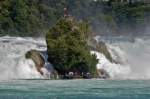 Rheinfall: 150 m breit und 23 m hoch. Ungef�hr in ...