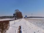 In Guben beschwert man sich, das der Schnee schneller ist ...