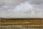Nebel wabert �ber das Deichvorland bei Altenbruch an der Unterelbe. ...