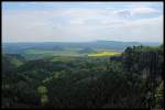 Blick auf Zirkelstein und Kaiserkrone in der S�chsischen Schweiz. (9.5.2012) ...