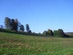 Th�ringer Wald, Rennsteig Wiesen, B�ume, Str�ucher, B�sche - Weiden nahe St. Kilian, am Hang des Kohlberges.       16.09.2007