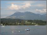 Vierwaldst�dter See Blick �ber den Vierwaldst�ttersee mit der Rigi im Hintergrund, aufgenommen am 22.07.2007 von der Seebr�cke in Luzern aus.