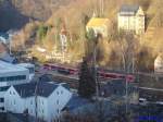Erzgebirge �ber den D�chern von Glash�tte.
Aufnahme vom 11.03.2007