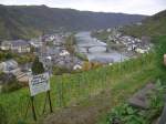 Moseltal Blick auf Cochem an der Mosel. Aufgenommen im September 2007 von der Reichsburg.