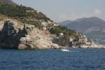 K�ste An der Amlfi-Kueste zwischen Amalfi und Positano.