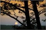 Erzgebirge Sonnenuntergang bei Augustusburg - aufgenommen im September 2006.