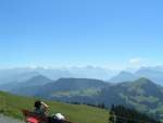 Rigi Bei diesem Wetter kann man die herrliche Aussicht nur genie�en.   Rigi Kulm 04.08.07