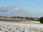 Winter Die Ortschaft Dahl (Luxemburg) von Goesdorf aus gesehen am 02.02.08.