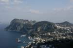 Inseln Blick �ber die Isola di Capri mit Marina Grande und Capri Centro.