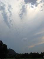 Wolken Wolkenformation, die nichts gutes verheisst, �ber Aarau am 19.07.2008