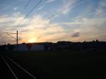 Sonnenunterg�nge Sonnenuntergang �ber der Bahnlinie Luzer-Olten, 22.07.2008
