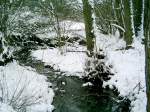Ein Bach,mitten im Schnee!Ein sehr sch�ner Anblick wie ich finde,liegt ...