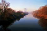 Rhein-Herne-Kanal bei Oberhausen (2. Dezember 1989)  ...