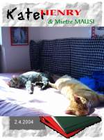 Haustiere Kater Henry mit Mausilein
2004