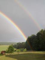 Unterfranken Zwei Regenbogen in Kothen