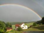 Unterfranken Regenbogen �ber Kothen am 07.07.08