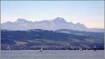 Bodensee Blick von Langenargen �ber den Bodensee ans Schweizer Ufer. 10.08.2008