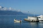 Genfer See Es gibt sie noch: Berufsfischer auf dem Genfersee
(August 2008)