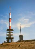 Harz Auf dem Brockengipfel, dig. Dia von 1993