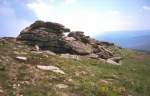 Harz Klippe auf dem Brockengipfel, dig. Dia von 1993