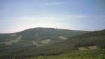 Harz Blick aus der Brockenbahn zum Wurmberg, dig. Dia 1992