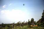 Harz Hubschrauber �ber dem brocken - dig. Dia von 1993