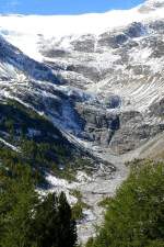Region Bernina Pal�gletscher am 06.10.2008 von Alp Gr�m aus gesehen