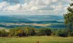 Th�ringer Wald, Rennsteig Blick vom Dolmar auf S�dth�ringen, um 2003